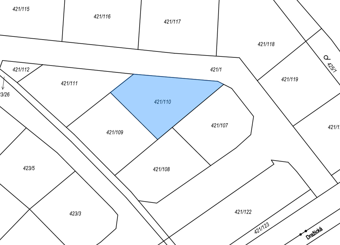 Prodej stavebního pozemku 601 m² – fotografie 5