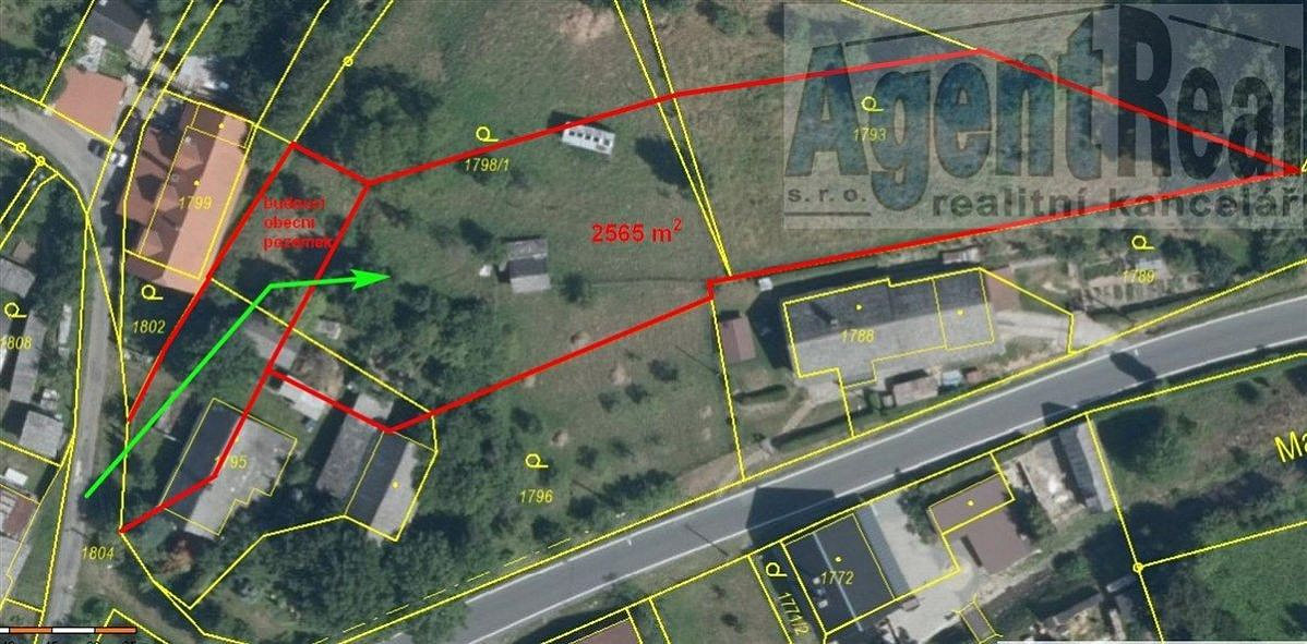 Prodej stavebního pozemku 2 565 m² – fotografie 4