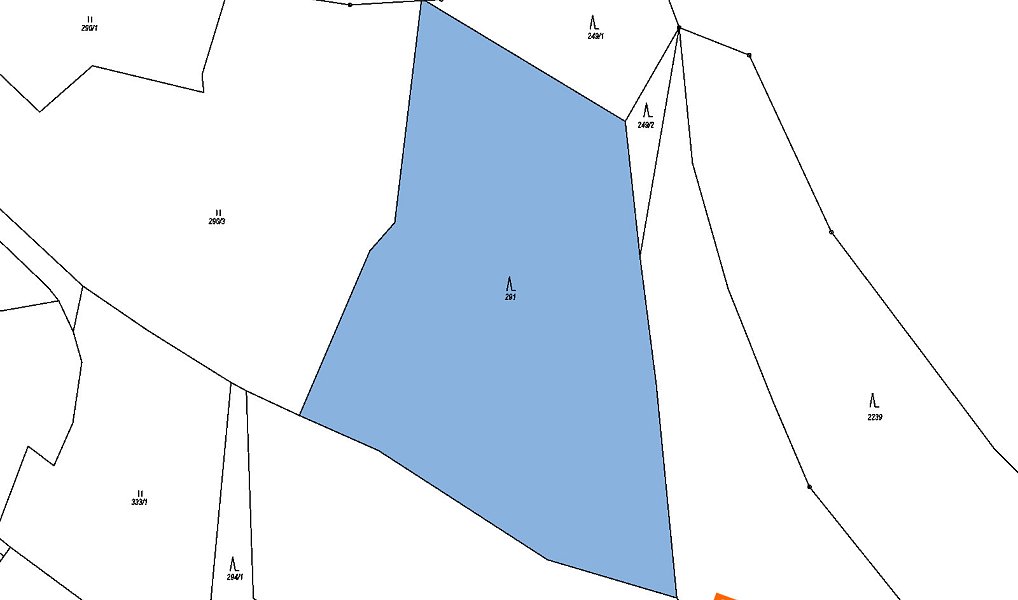 Prodej lesa 1 239 m², Sruby – náhled fotky 2