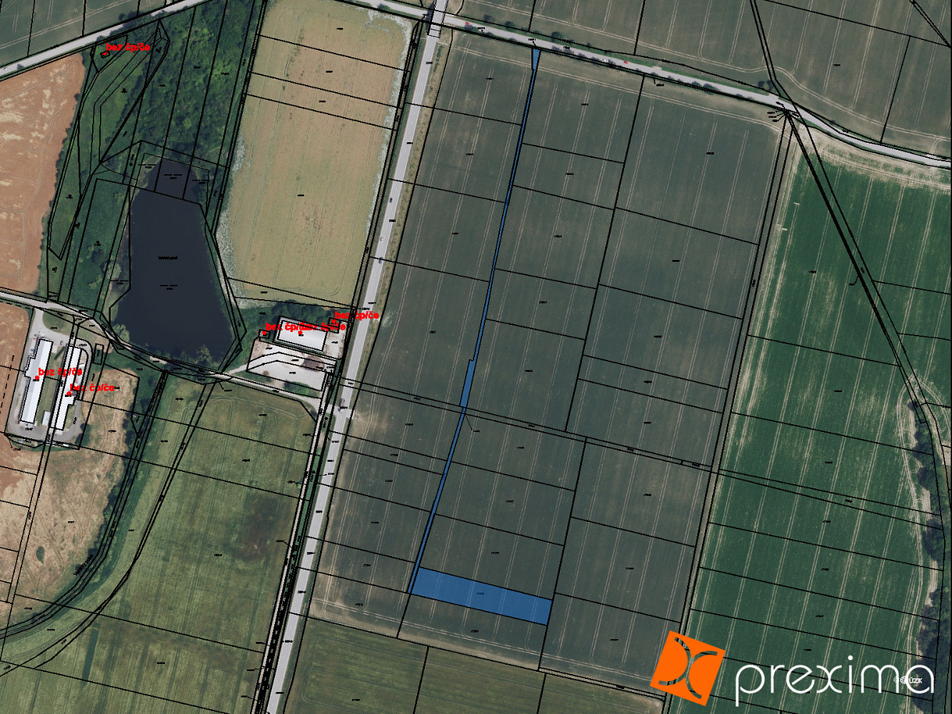 Prodej pole 1 637 m²