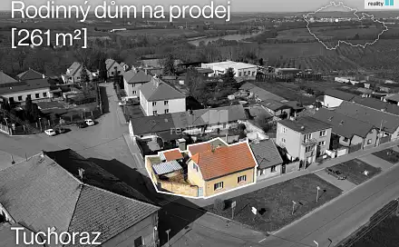 Prodej domu 107 m² s pozemkem 261 m², Tuchoraz, okres Kolín