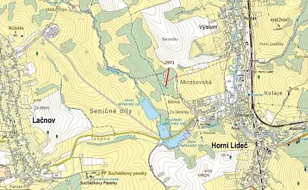 Dražba lesa 1 723 m², Lidečko
