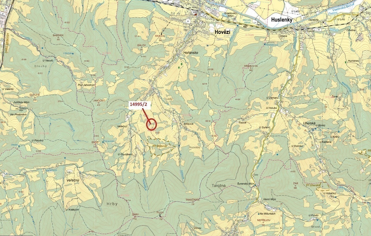 Dražba lesa 330 m²