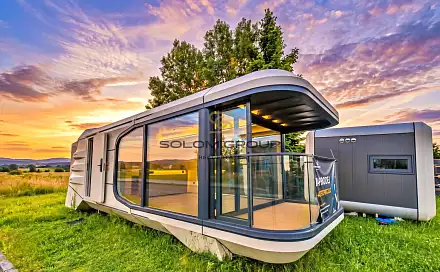 Prodej luxusního mobilního domu 32 m2 ideální pro glamping / investici / rekreaci / bydlení, Praha 5 - Smíchov