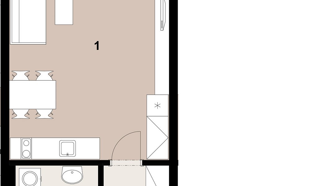 Prodej bytu 1+kk 34 m², Praha – náhled fotky 2