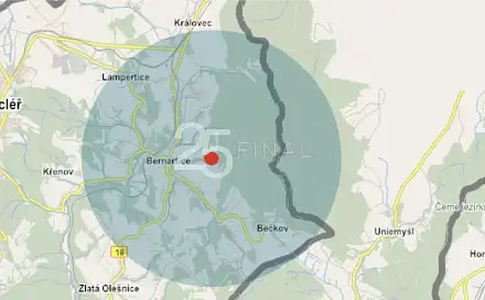 Prodej lesa 34 594 m², Bernartice, okres Trutnov