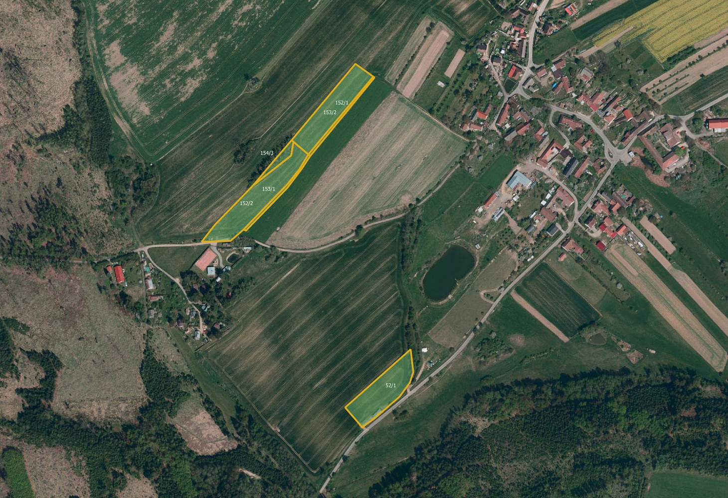 Prodej pole 8 481 m²