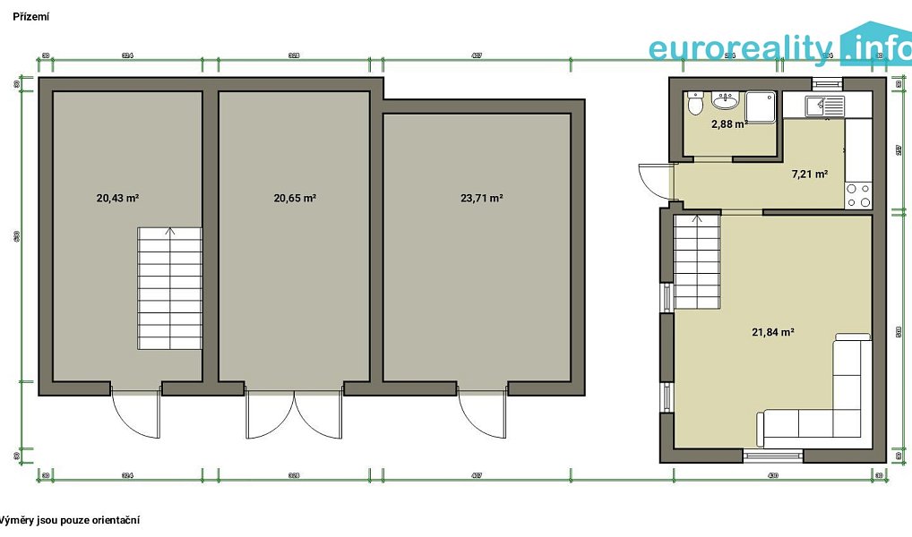 Prodej chaty/chalupy 70 m² s pozemkem 527 m², Cheb – náhled fotky 6