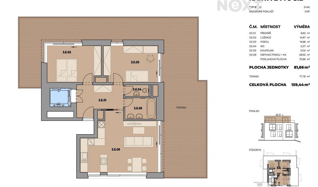 Prodej bytu 3+kk 159 m², Fryšták – náhled fotky 3