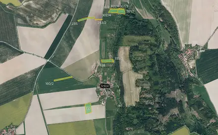 Prodej pole 12 607 m², Luže - Srbce, okres Chrudim