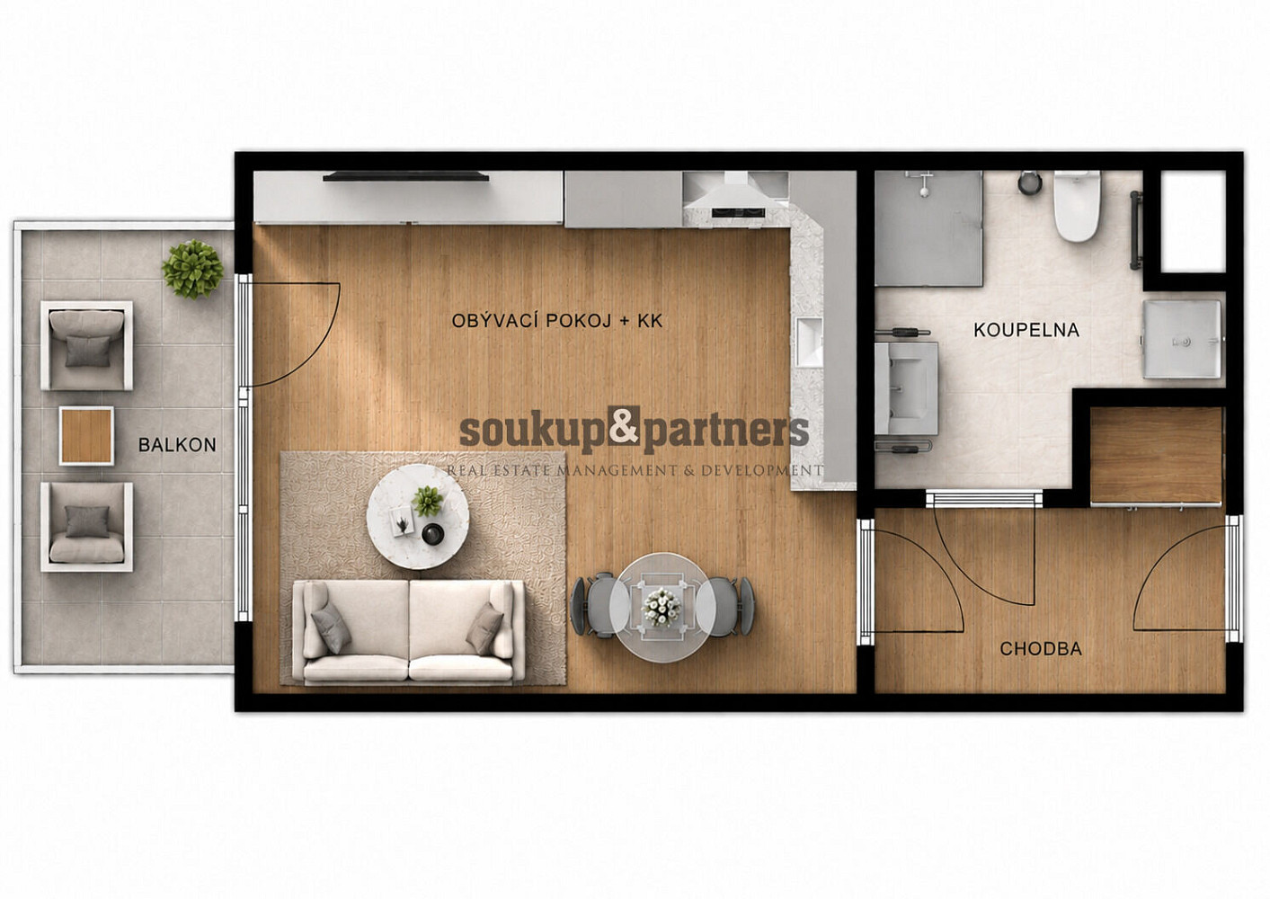 Prodej bytu 1+kk 25 m² – fotografie 3