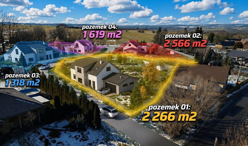 Prodej stavebního pozemku 1 619 m², Vítkov – náhled fotky 5