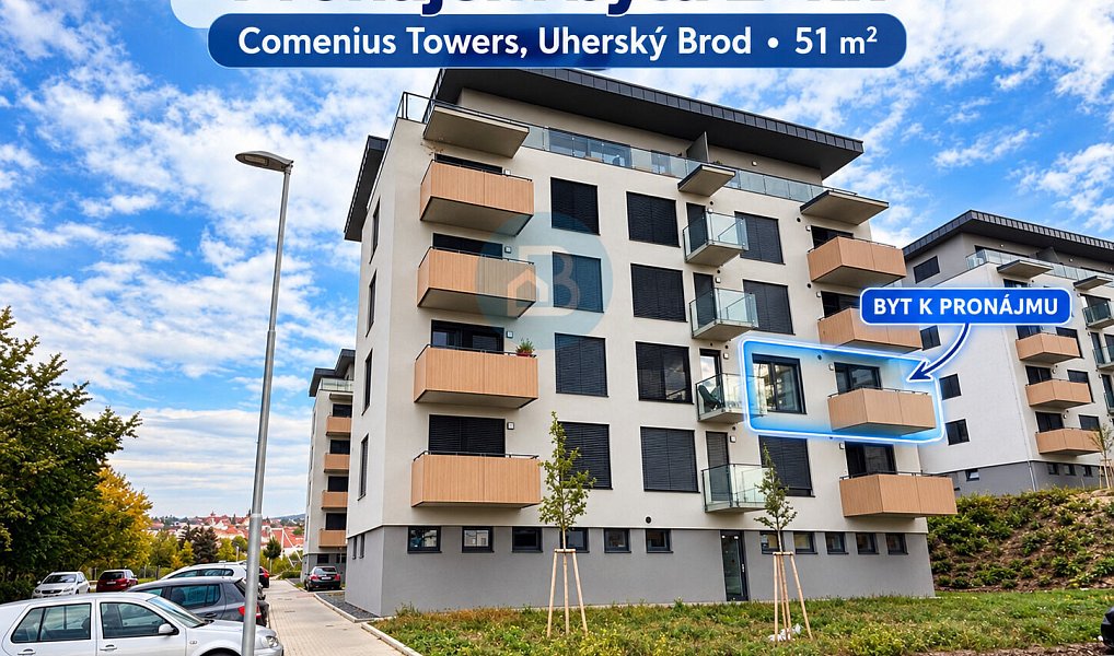 Pronájem bytu 2+kk, 51 m², Uherské Hradiště, Uherský Brod