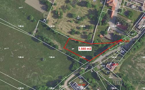 Prodej stavebního pozemku 1 560 m², Zdechovice, okres Pardubice