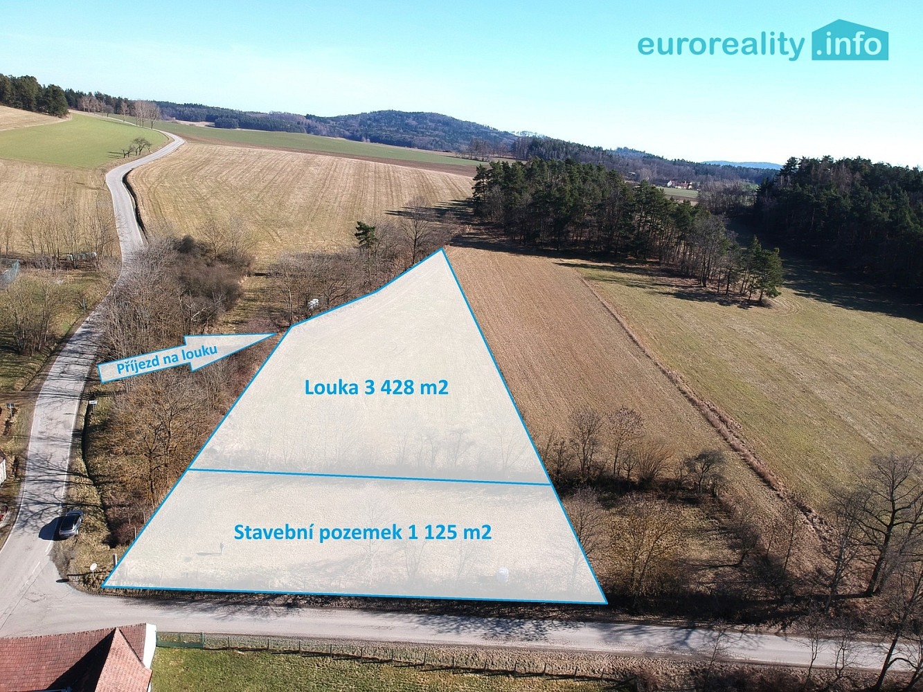 Prodej stavebního pozemku 4 553 m²