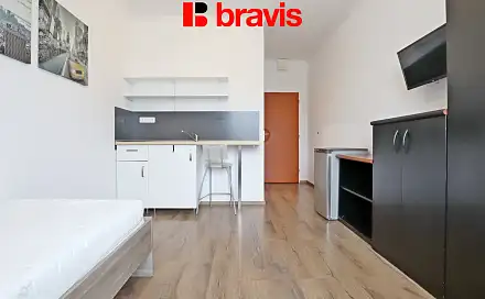 Pronájem bytu 1+kk 18 m², Chaloupky, Popůvky, okres Brno-venkov