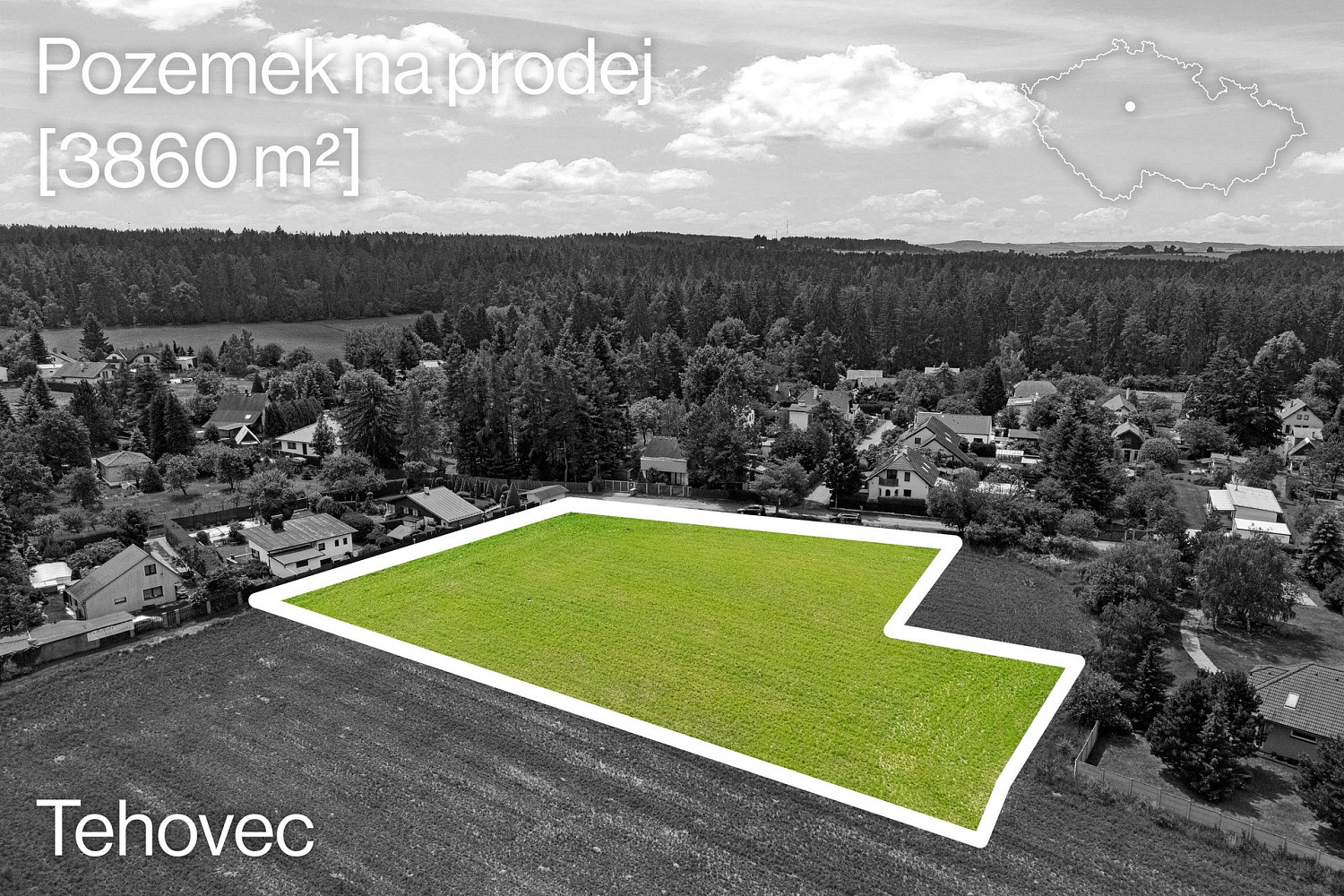 Prodej stavebního pozemku 3 860 m² — photo 4