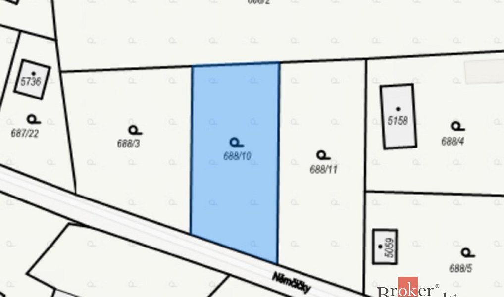 Prodej stavebního pozemku 677 m², Rokycany – náhled fotky 6