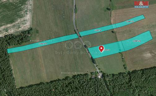 Prodej pole 28 248 m², Líně, okres Plzeň-sever