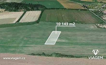 Prodej pole 10 143 m², Starý Mateřov, okres Pardubice