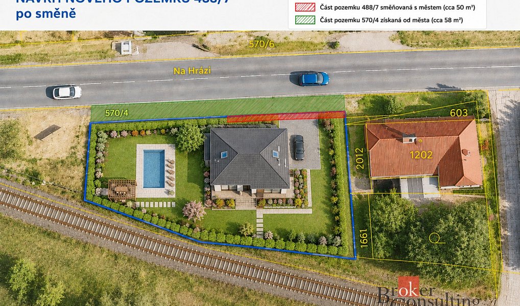Prodej stavebního pozemku 736 m², Kralupy nad Vltavou – náhled fotky 4