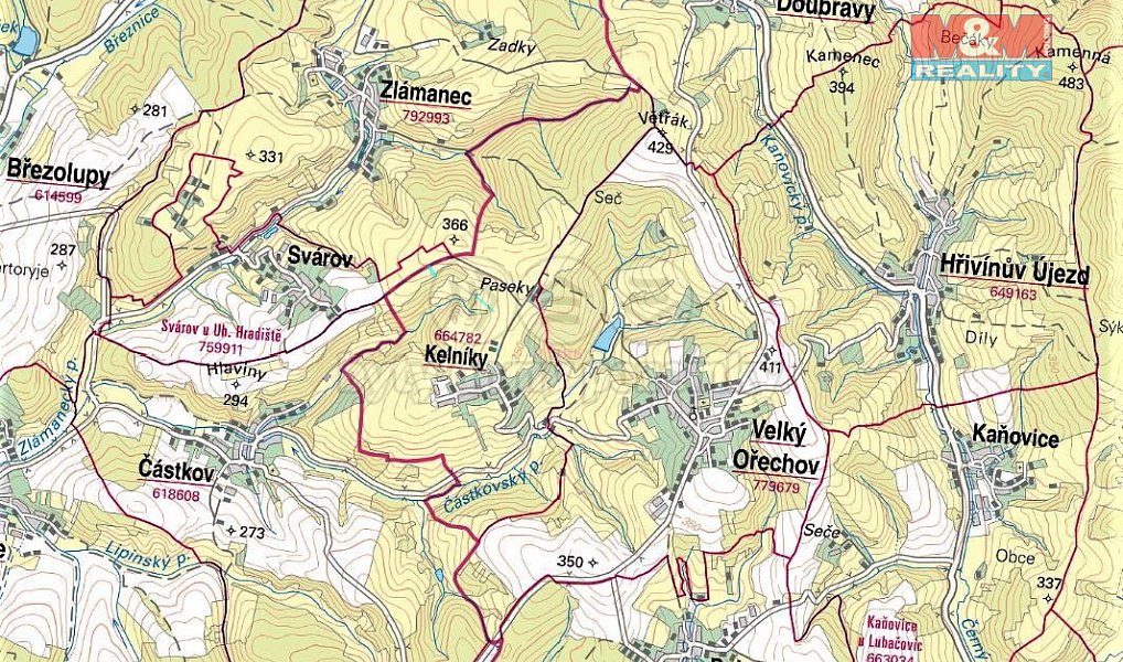 Prodej pole 1 189 m², Kelníky – náhled fotky 2