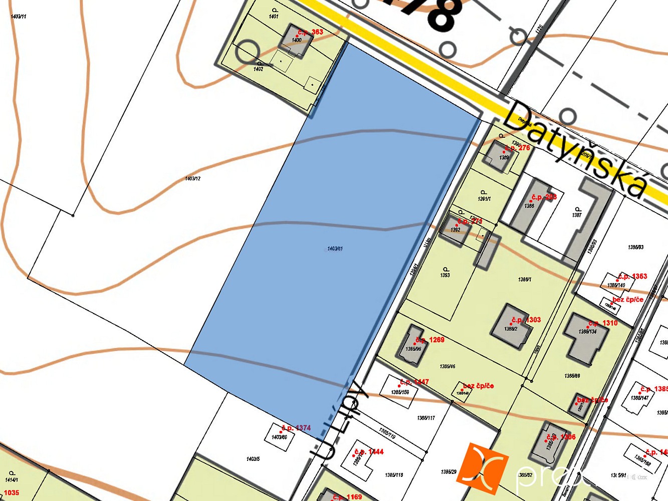 Prodej pole 1 231 m² — photo 3