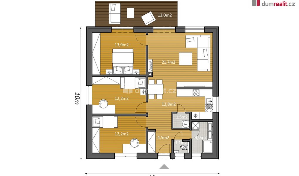 Prodej domu 100 m² s pozemkem 1 005 m², Zlín – náhled fotky 9