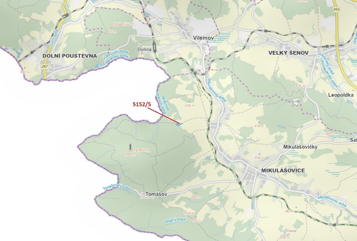 Dražba lesa 4 741 m²