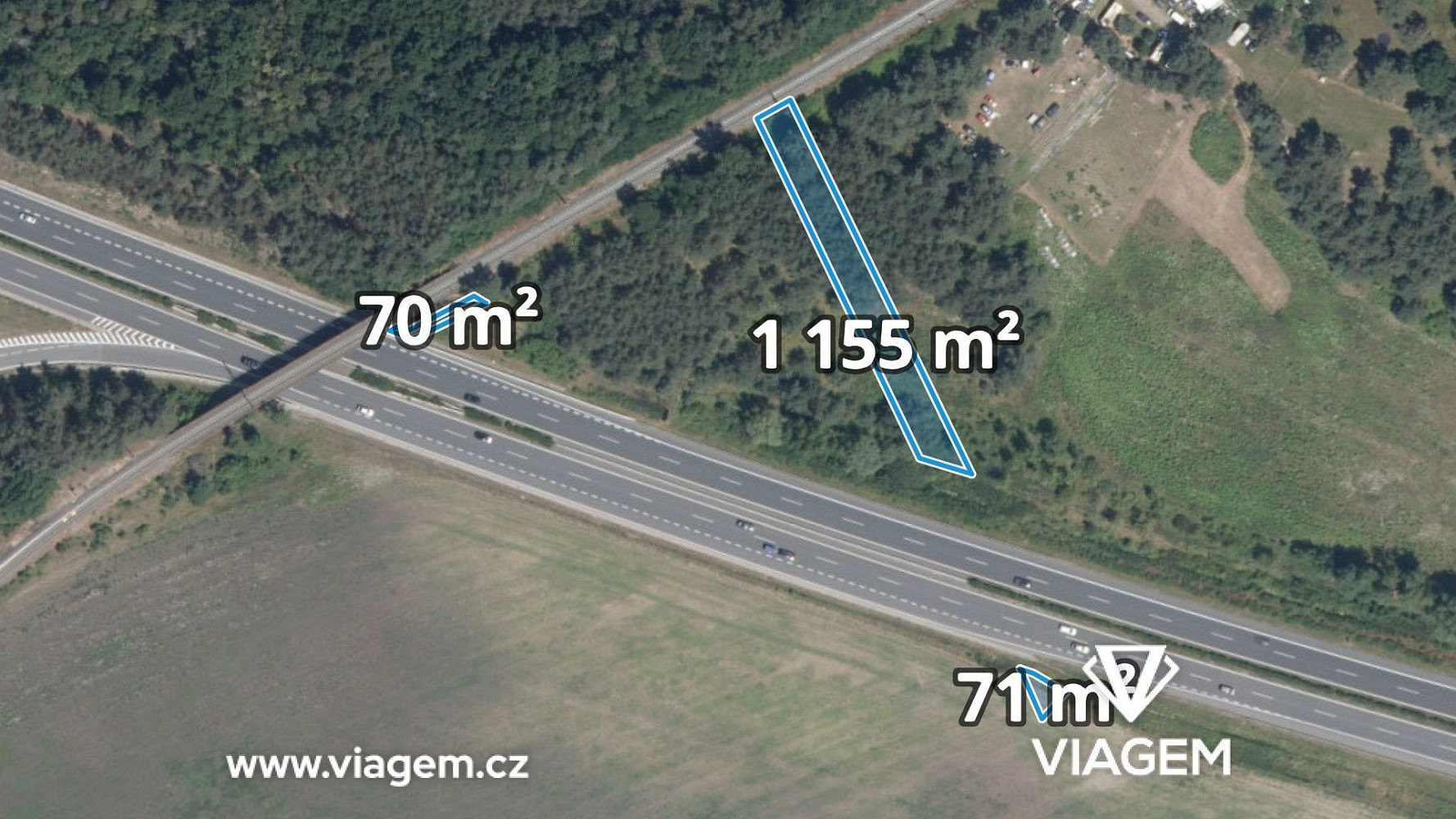 Prodej lesa 1 231 m²