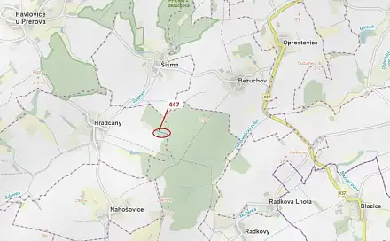 Dražba lesa 1 989 m², Šišma