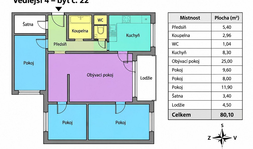 Prodej bytu 4+1 76 m², Brno – náhled fotky 9