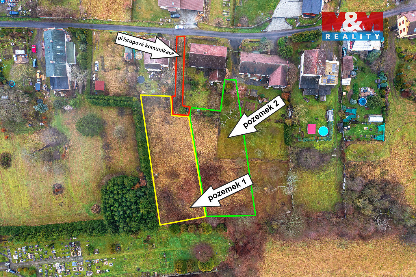 Prodej stavebního pozemku 1 300 m² – fotografie 3