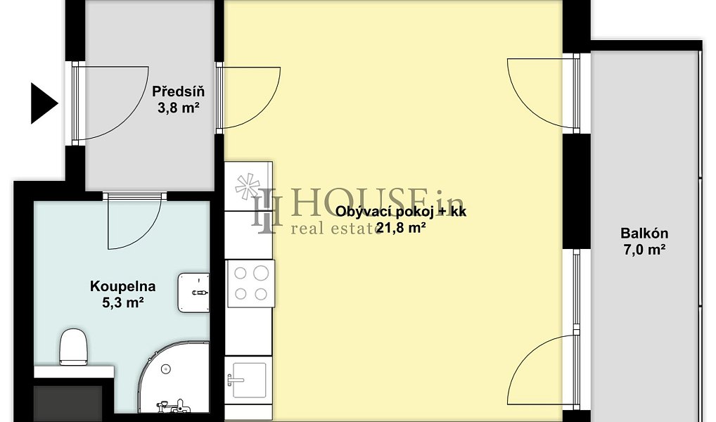 Prodej bytu 1+kk 32 m², Praha – náhled fotky 4
