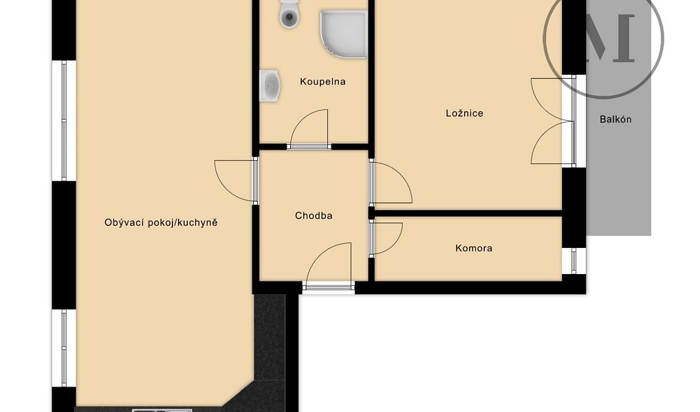 Pronájem bytu 2+kk 57 m², České Budějovice – náhled fotky 10