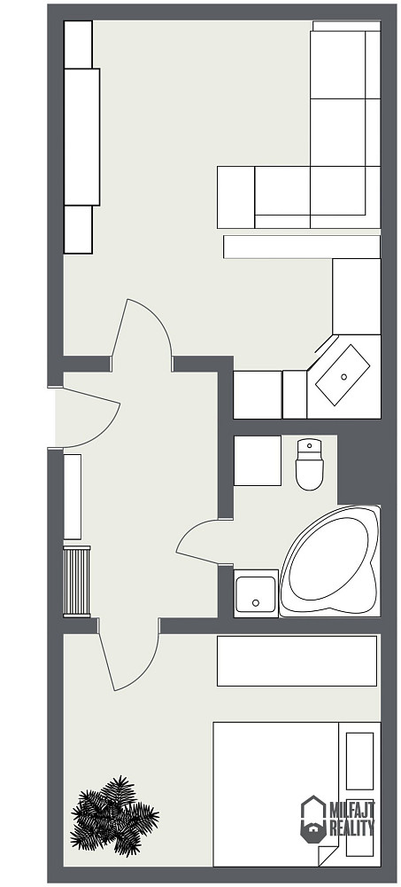 Pronájem bytu 2+kk 43 m² – další