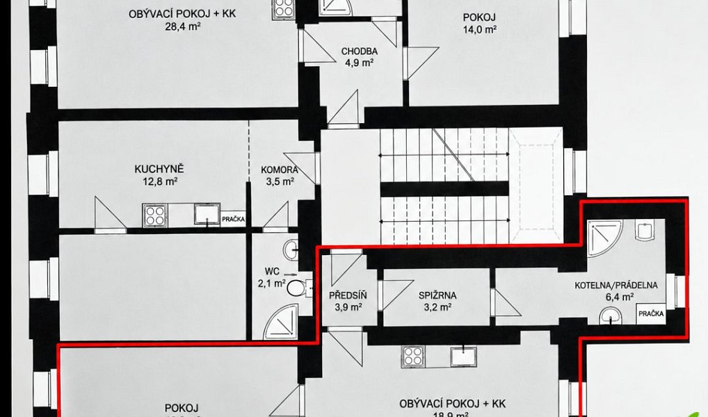 Pronájem bytu 2+kk 50 m², Plzeň – náhled fotky 11