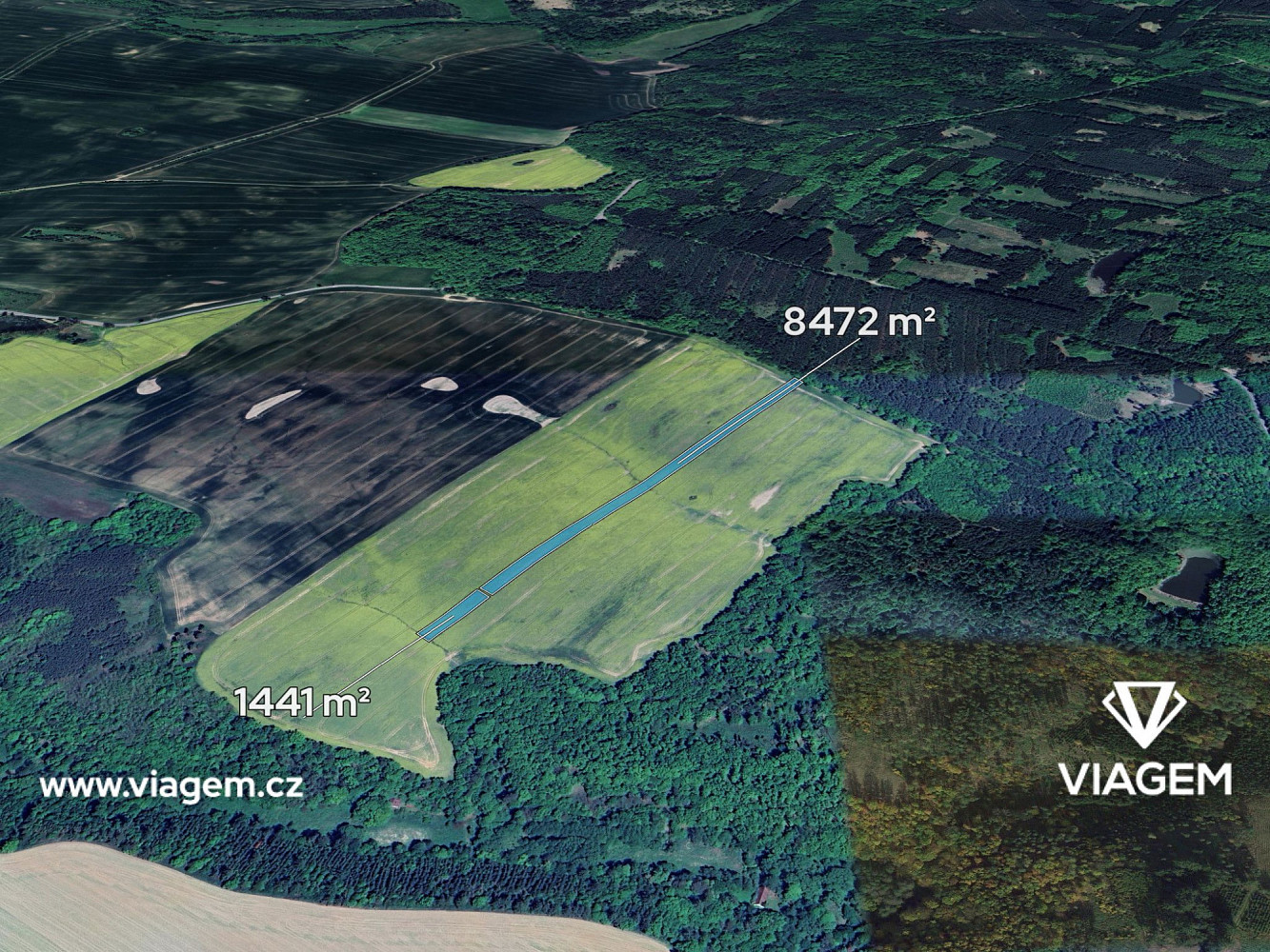 Prodej pole 1 101 m²