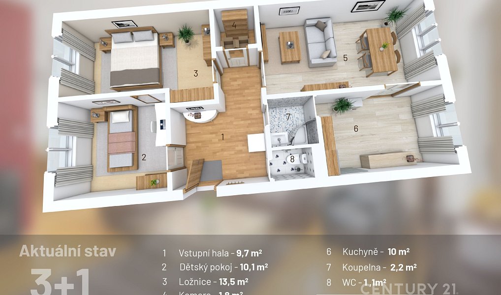 Prodej bytu 3+1 68 m², Kladno – náhled fotky 7
