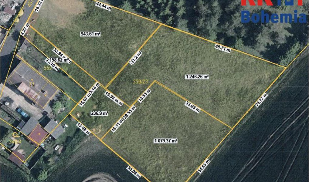 Prodej stavebního pozemku 1 050 m², Plazy – náhled fotky 4