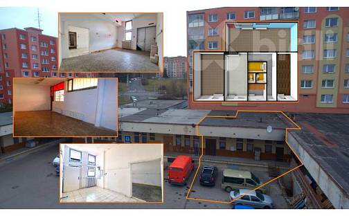 Prodej obchodních prostor 100 m², Písečná, Chomutov