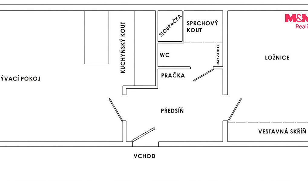 Pronájem bytu 2+kk 42 m², Liberec – náhled fotky 3
