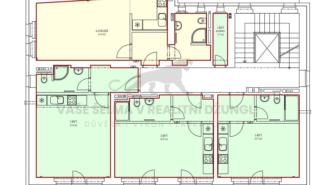 Pronájem bytu 1+kk 25 m², Jáchymov – náhled fotky 16