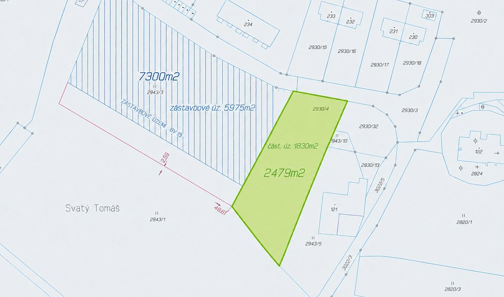 Prodej stavebního pozemku 2 479 m², Přední Výtoň – náhled fotky 9