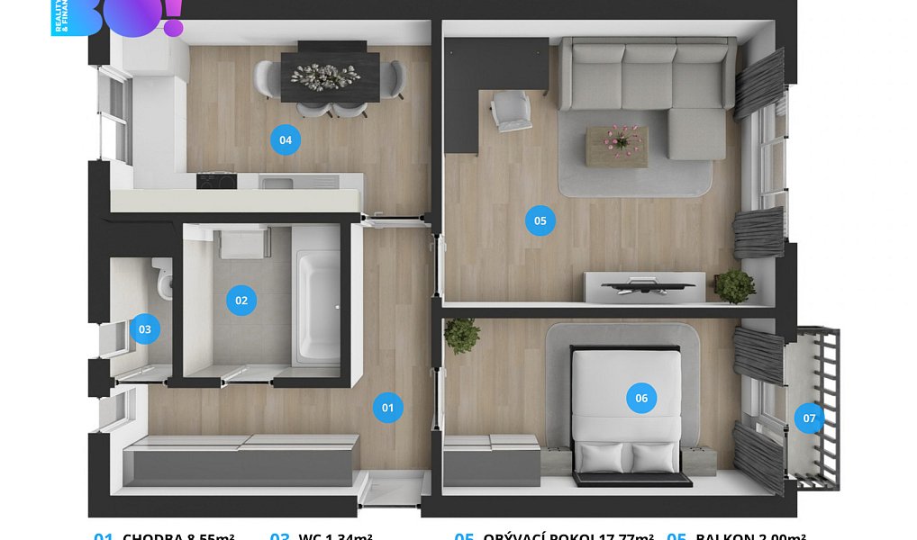 Prodej bytu 2+1 54 m², Frenštát pod Radhoštěm – náhled fotky 24