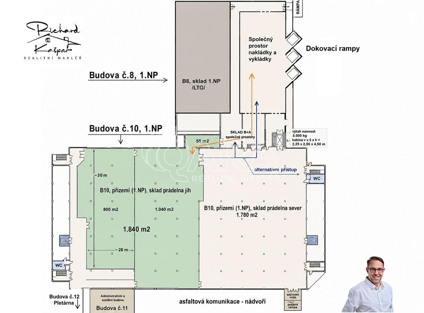 Pronájem výrobních prostor 1 840 m² – fotografie 4