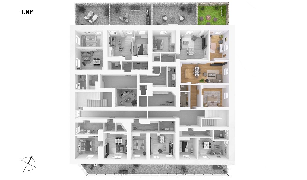 Prodej bytu 3+kk 83 m², Postupice – náhled fotky 12