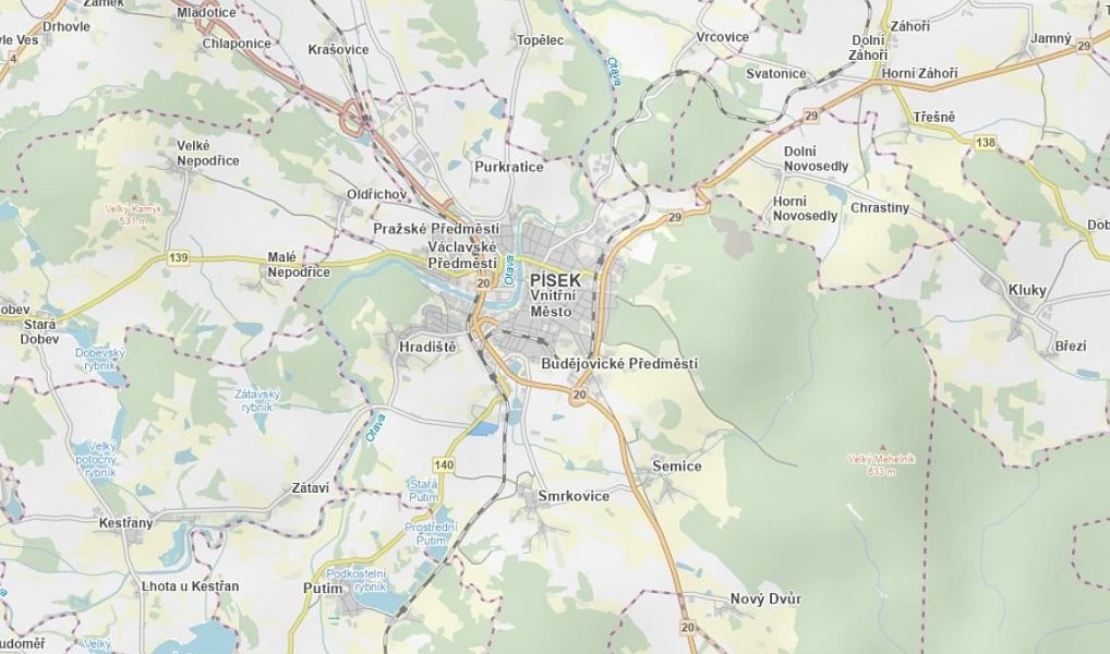 Prodej stavebního pozemku 13 388 m², Písek – náhled fotky 4