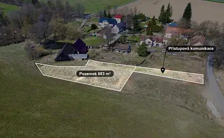 Prodej stavebního pozemku 883 m², Planá - Zliv, okres Tachov