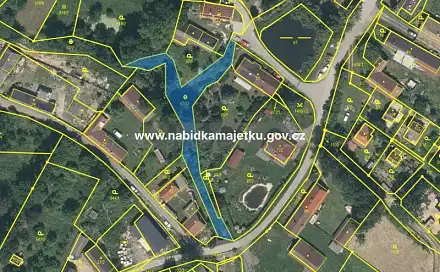 Prodej pozemku 919 m², Chotoviny, okres Tábor